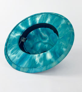 Blue Oj Marble Fedora-Festival Fashion & accessories Peach Pops