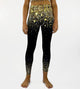 Gold Glitter Unisex Leggings-leggings-Festival Fashion & accessories Peach Pops