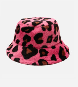 Bucket Hat in Pink Animal-Festival Fashion & accessories Peach Pops