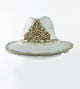 White Pearl Fedora-Festival Fashion & accessories Peach Pops
