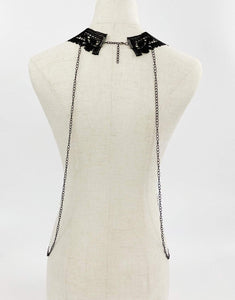 Angel Lace Collar in Exeter-body jewellery-Festival Fashion & accessories Peach Pops