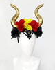 Covet Me Horns in Spanish Inquisition-headpiece-Festival Fashion & accessories Peach Pops