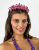 Demi Liberty Crystal Crown in Magenta-headpiece-Festival Fashion & accessories Peach Pops