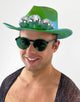 Disco Cowboy Hat in Holographic Green-hats-Festival Fashion & accessories Peach Pops