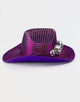 Disco Cowboy Hat in Purple Sequin-hats-Festival Fashion & accessories Peach Pops