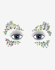 Face Gems in Crystal Wrap-face gems-Festival Fashion & accessories Peach Pops