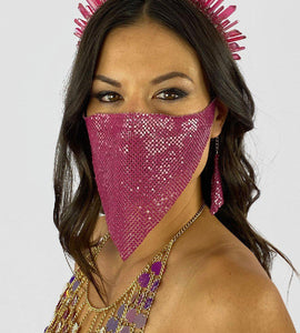 Face Veil in Magenta-Festival Fashion & accessories Peach Pops