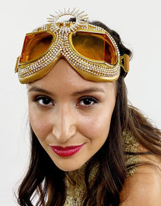 Golden Sun Aviator Dust Proof Goggles-Goggles-Festival Fashion & accessories Peach Pops