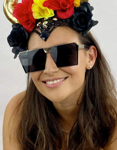 Hip To Be Square Glasses in Black-eyewear-Festival Fashion & accessories Peach Pops