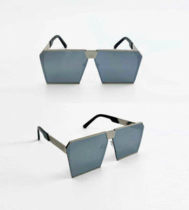 Hip To Be Square in Silver Mirror-eyewear-Festival Fashion & accessories Peach Pops