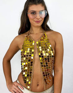 Ishtar in Gold-body jewellery-Festival Fashion & accessories Peach Pops