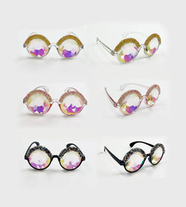 Kaleidoscope Glasses-eyewear-Festival Fashion & accessories Peach Pops