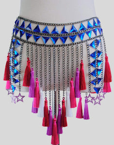 Majorette Jewel Skirt & Jewel Top-body jewellery-Festival Fashion & accessories Peach Pops