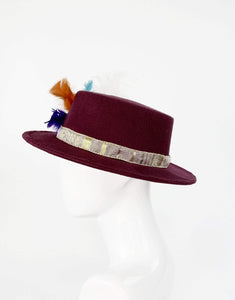 Peacocking Brim Hat-hats-Festival Fashion & accessories Peach Pops