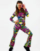 Prancing Zebra Jumpsuit-clothing-Festival Fashion & accessories Peach Pops