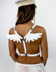 Pretty Fly Harness in White-body jewellery-Festival Fashion & accessories Peach Pops