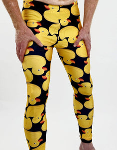 Quack Quack Unisex Leggings-leggings-Festival Fashion & accessories Peach Pops