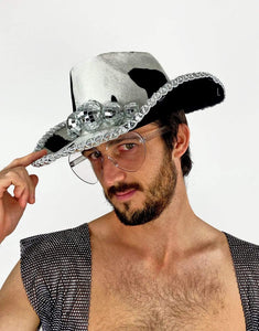Rawhide Disco Cowboy Hat in Moo-hats-Festival Fashion & accessories Peach Pops