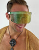 Studded Visor in Green Gold-visor-Festival Fashion & accessories Peach Pops
