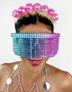 Studded Visor in Pink & Blue-visor-Festival Fashion & accessories Peach Pops